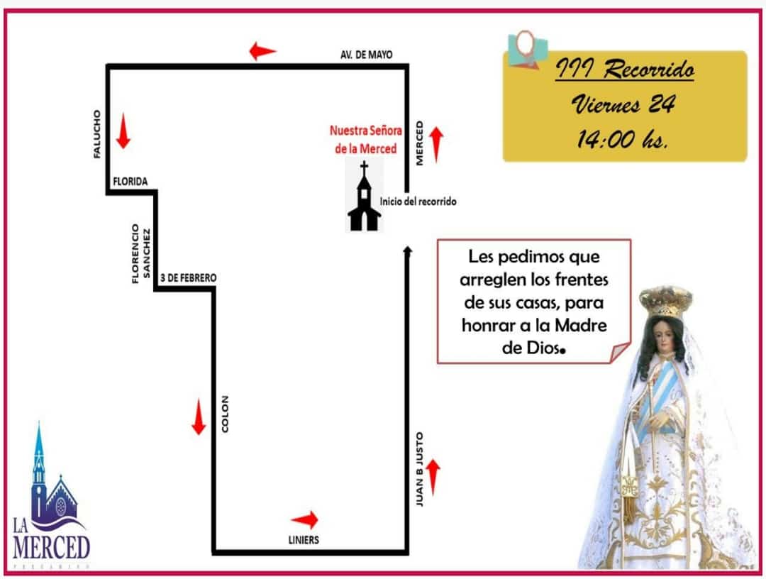 Fiestas patronales: Cronograma y recorrido de la imagen de la Virgen 3