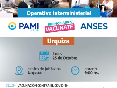 El operativo ANSES-PAMI estará en Urquiza 7