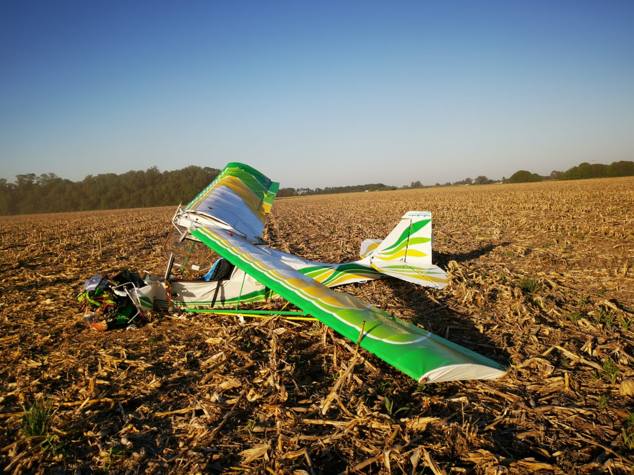 Un avión experimental de menor porte sufrió un accidente: un herido 1