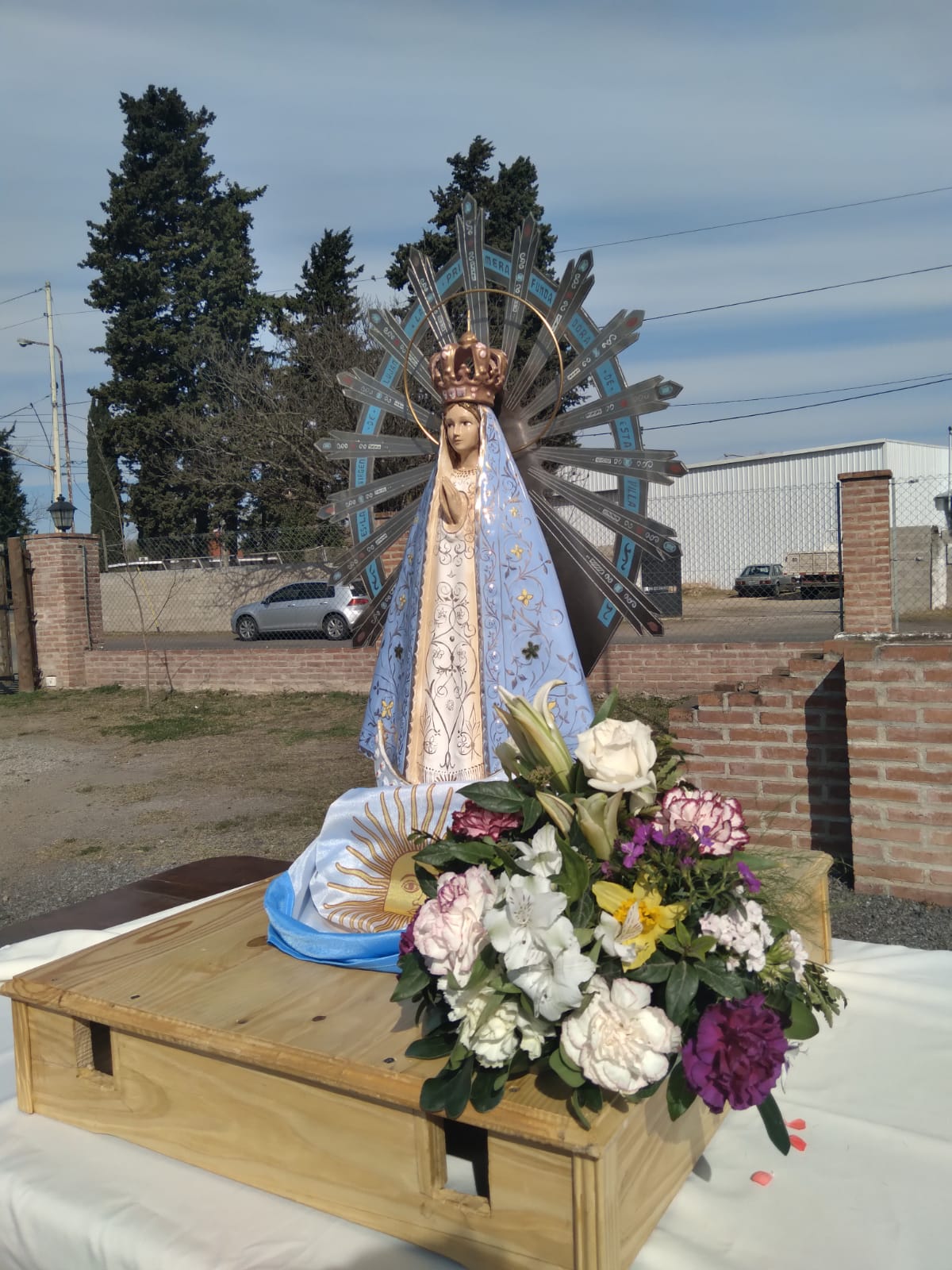 La Virgen de Luján que estuvo en Malvinas está en Pergamino 1