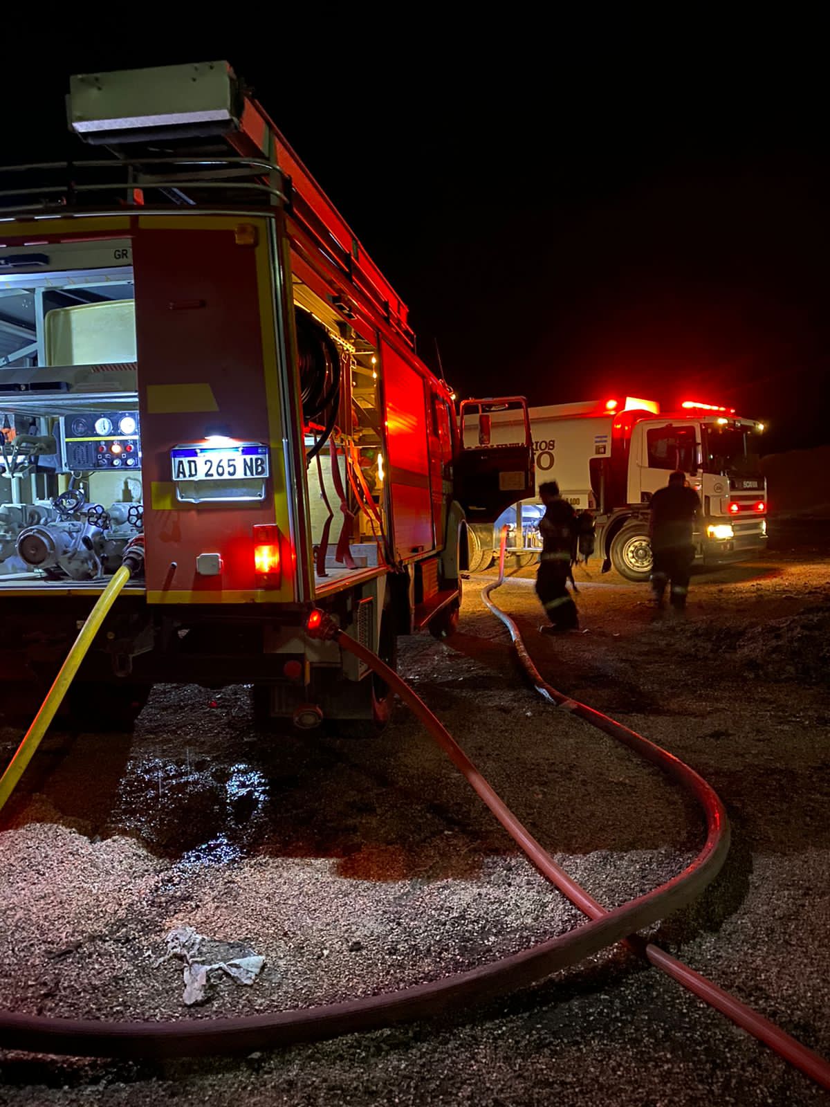 Incendio en la Planta de Biogás: Trabajaron dos dotaciones de bomberos 1