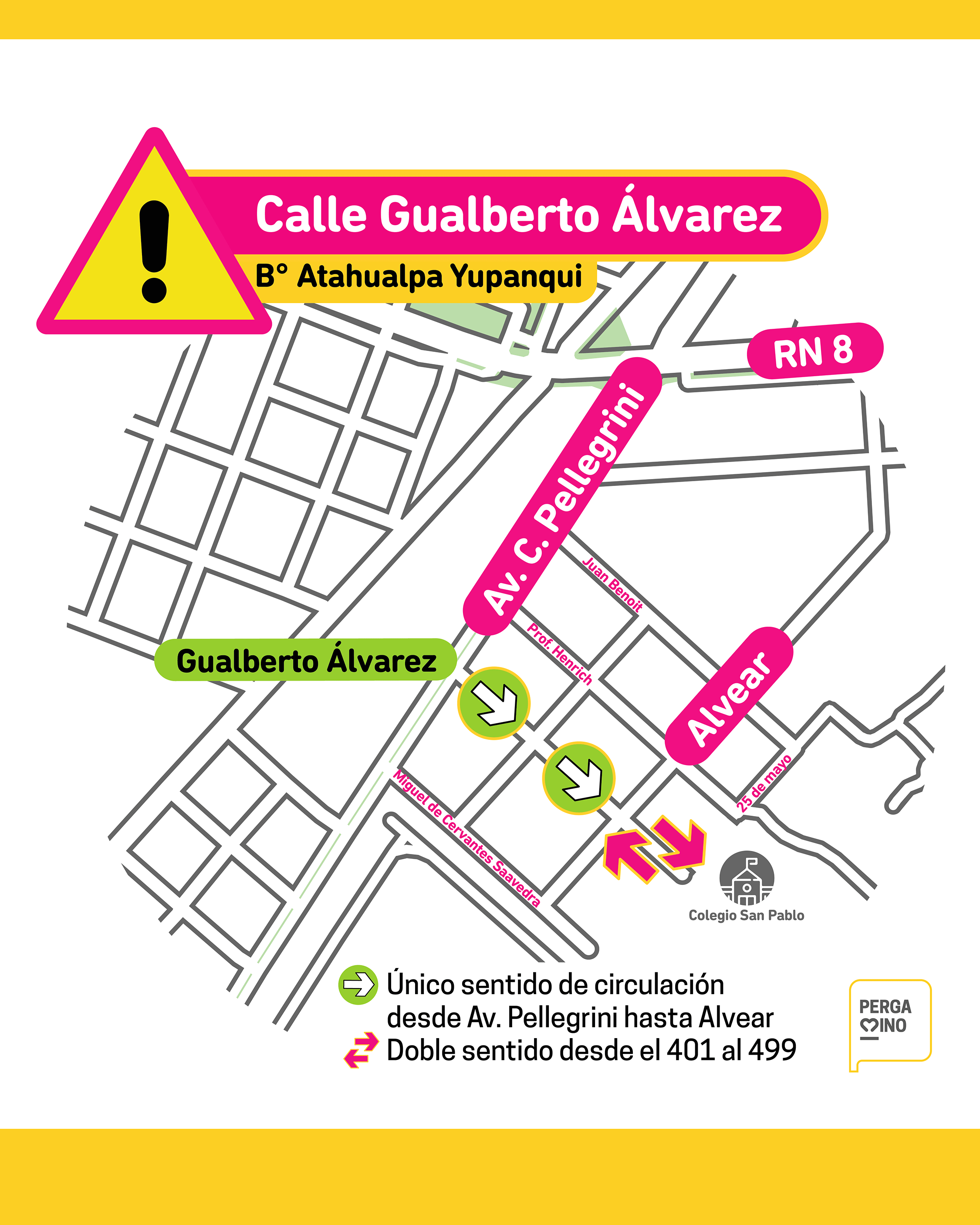 Barrio Atahualpa Yupanqui: Cambios en calle Gualberto Álvarez 1